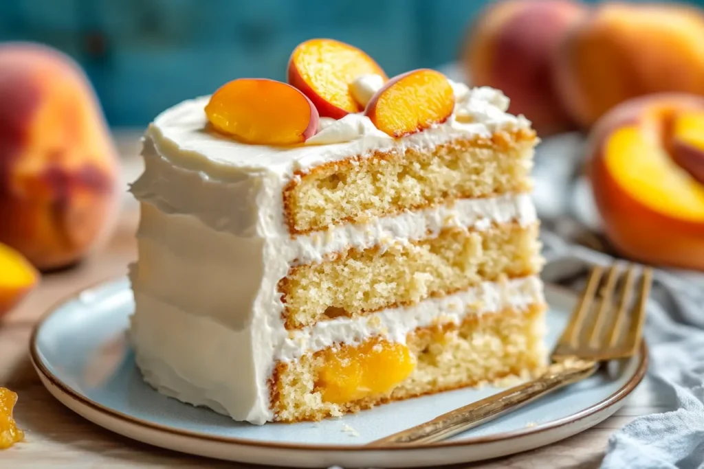 Peaches and Cream Cake