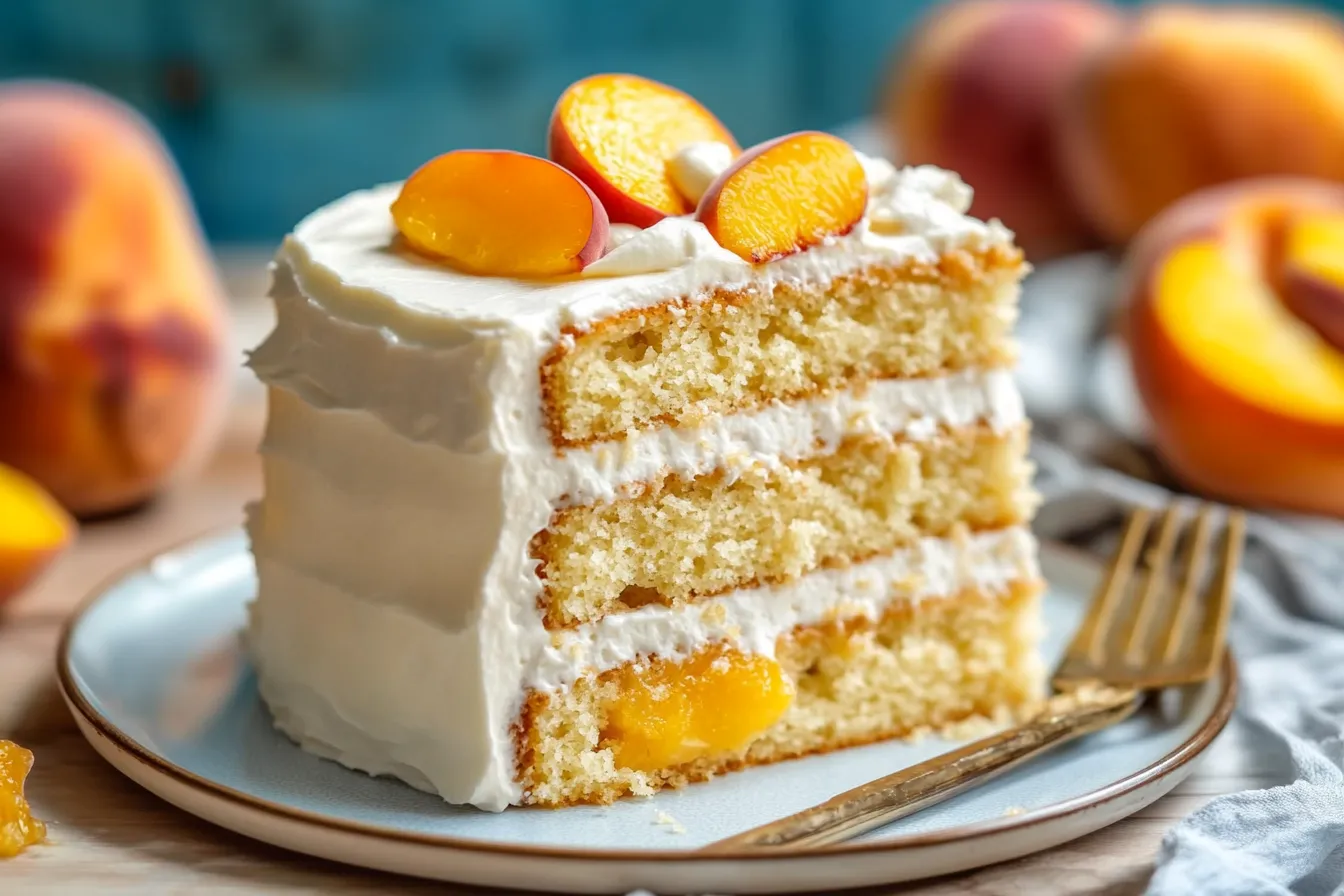 Peaches and Cream Cake