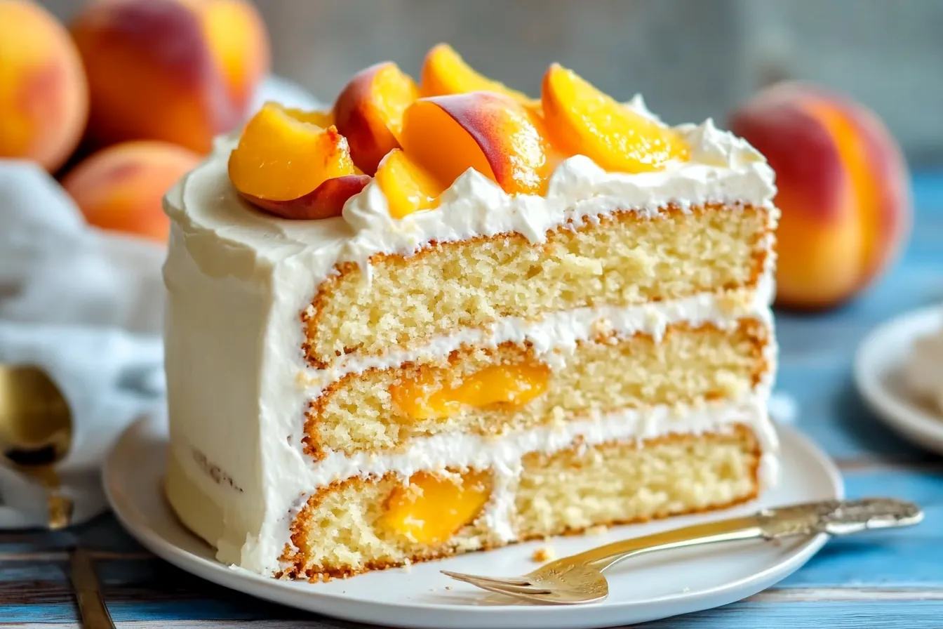 Peaches and Cream Cake