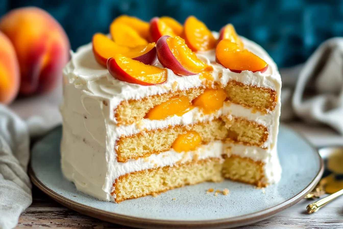 Peaches and Cream Cake