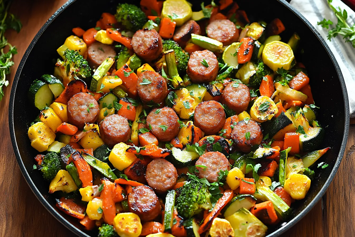 Sausage and Veggies Skillet