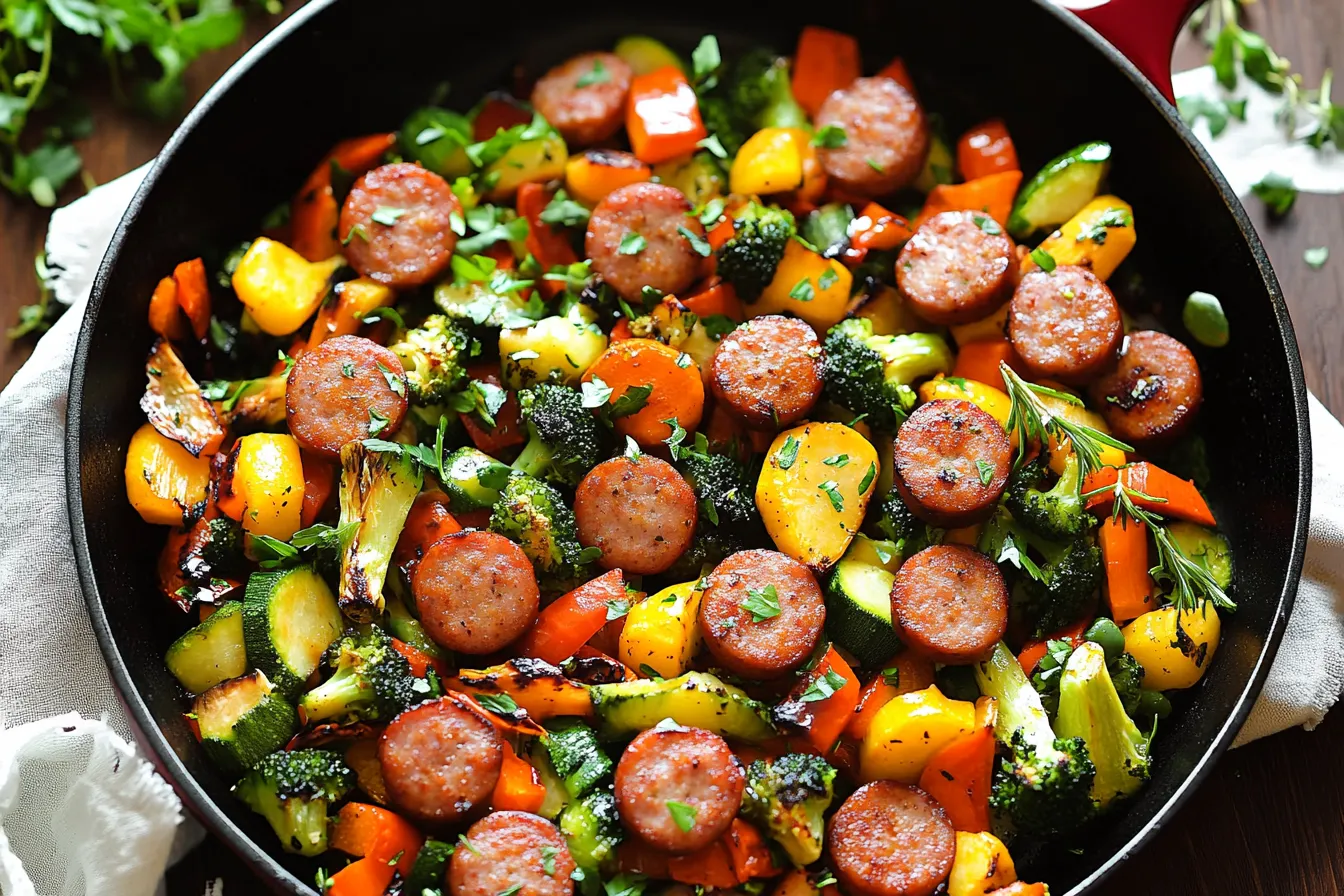 Sausage and Veggies Skillet