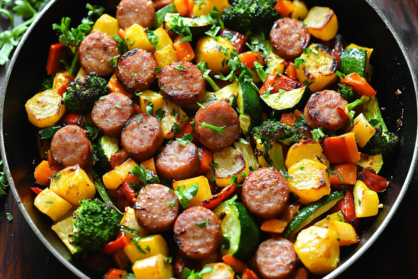Sausage and Veggies Skillet