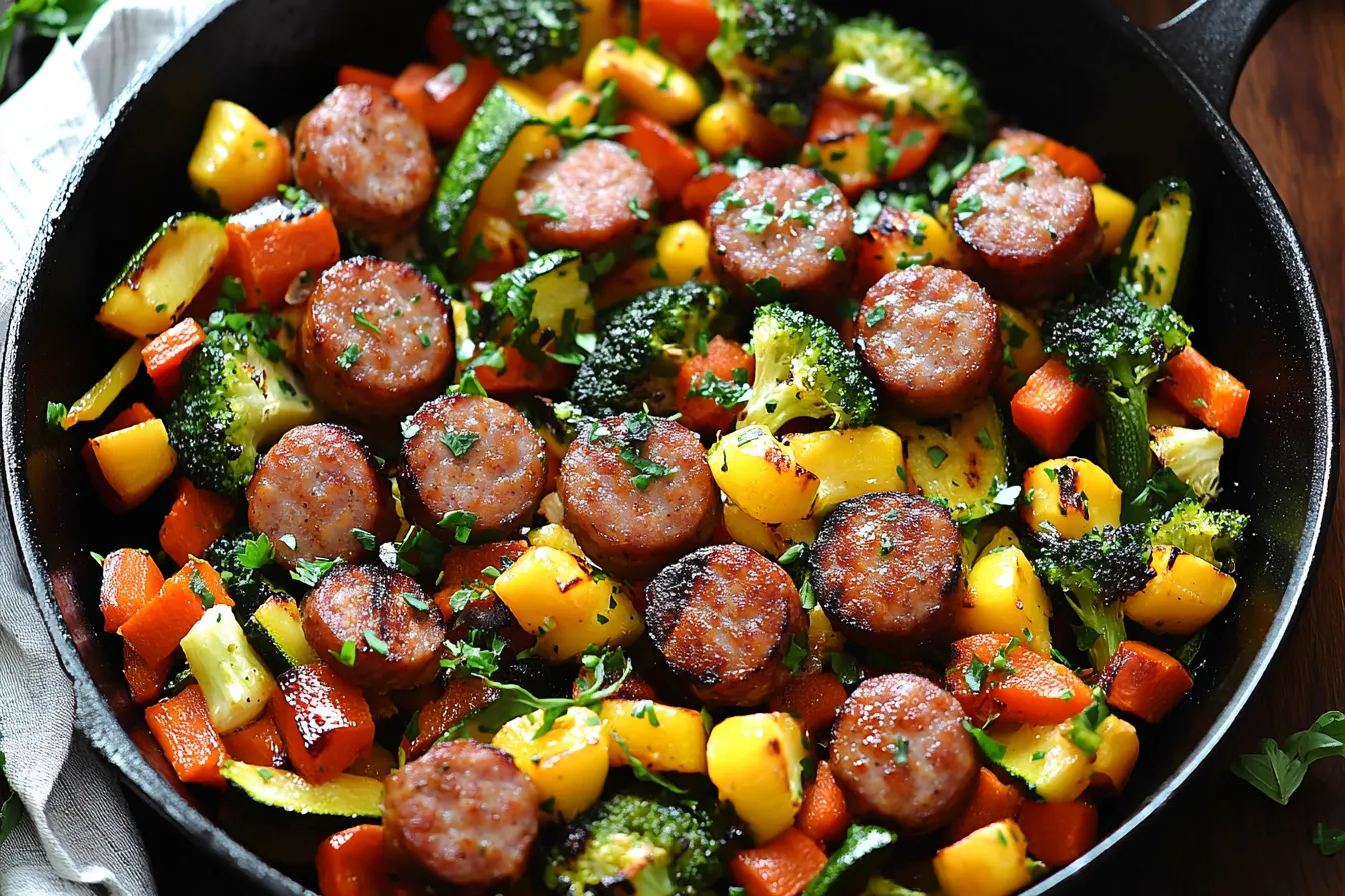 Sausage and Veggies Skillet