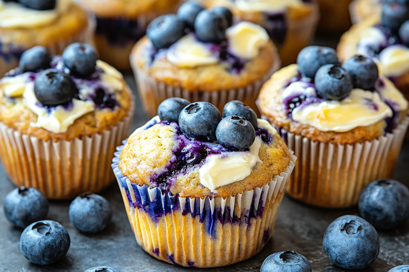 Scrumptious Blueberry Cream Cheese Muffins