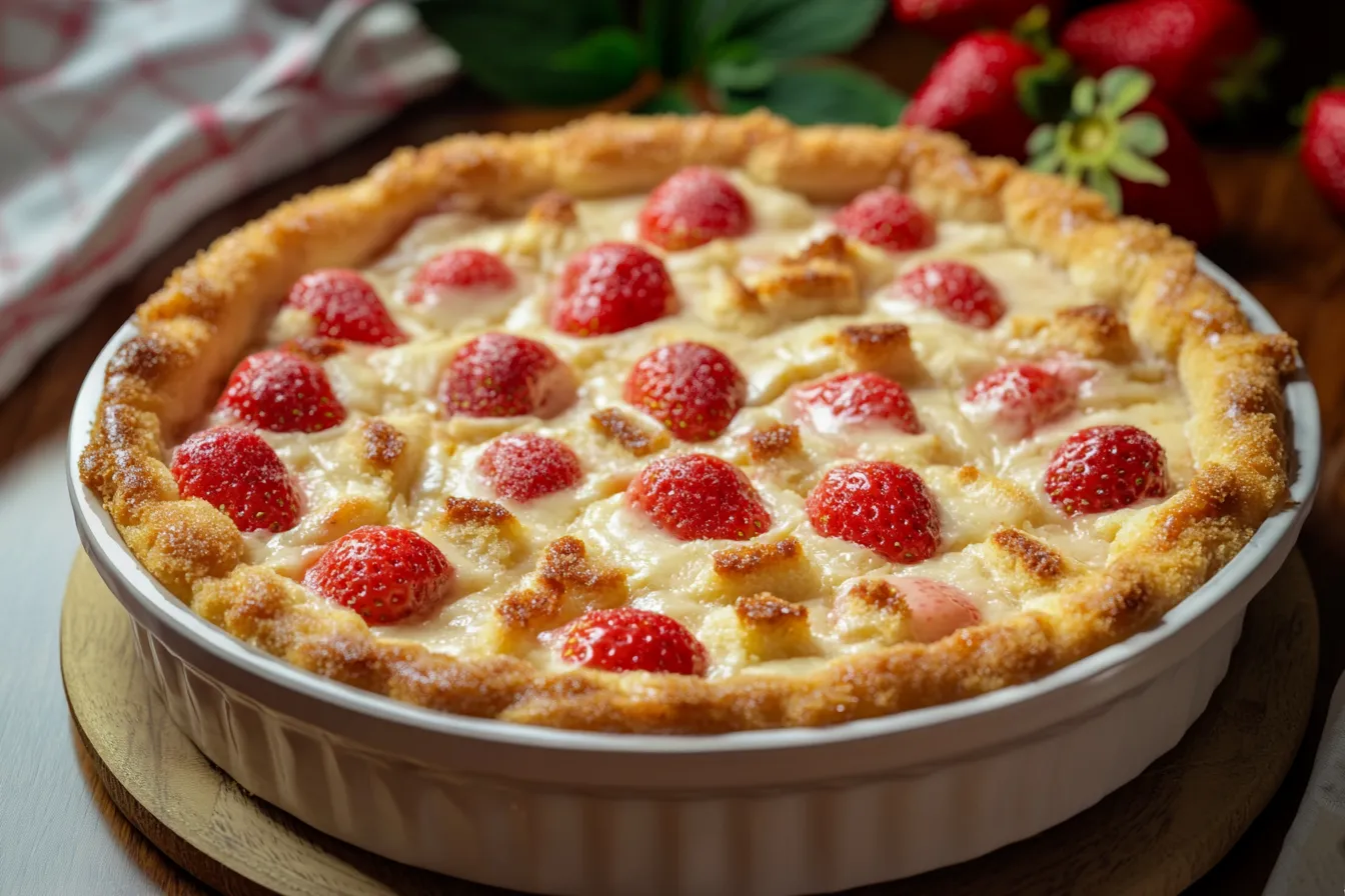 Strawberry Cheesecake Dump Cake