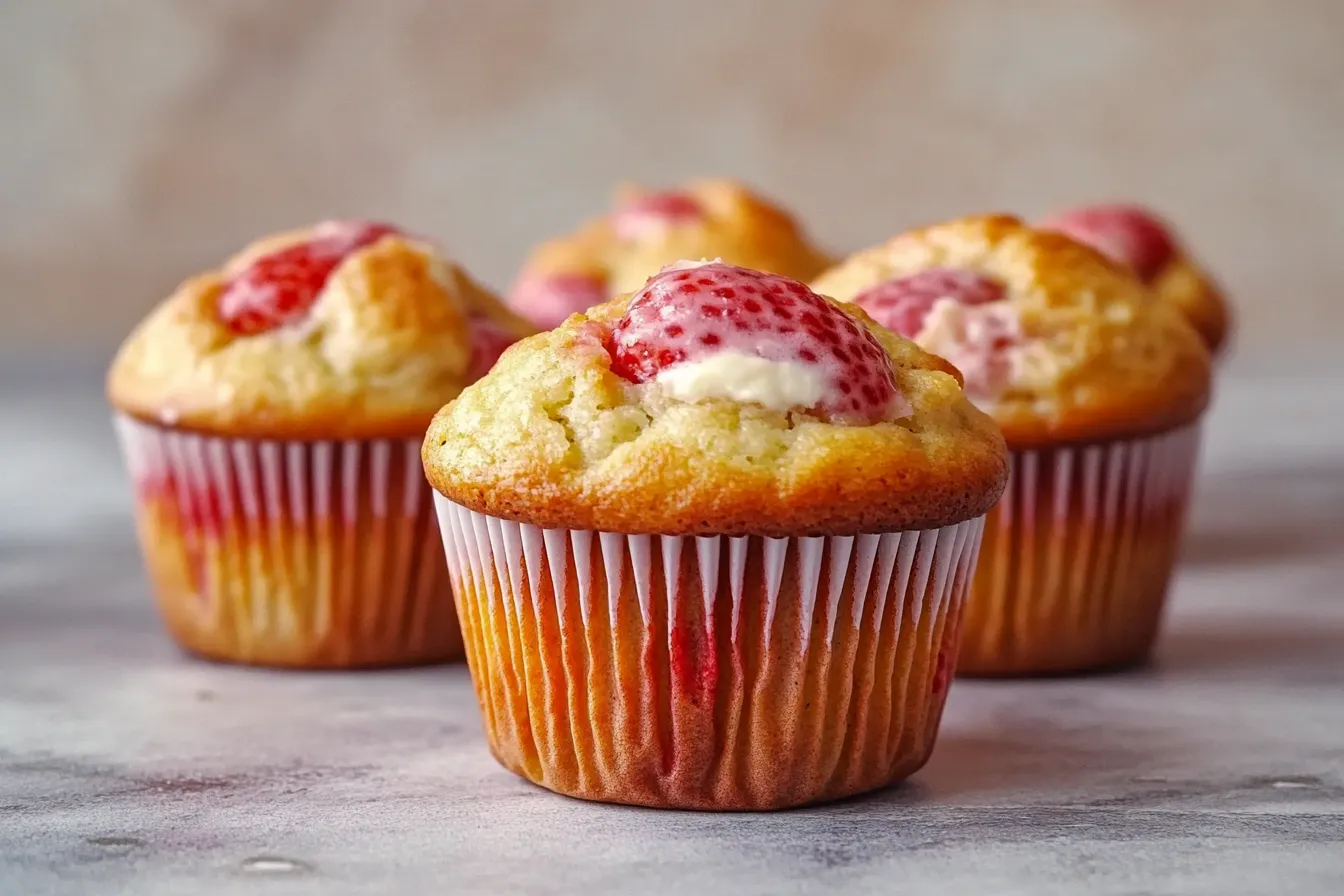 Strawberry Cream Cheese Muffins