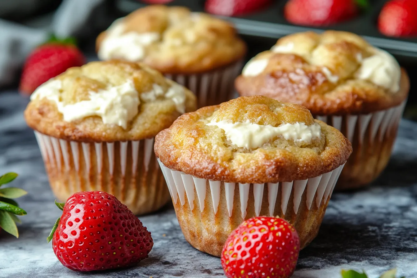 Strawberry Cream Cheese Muffins