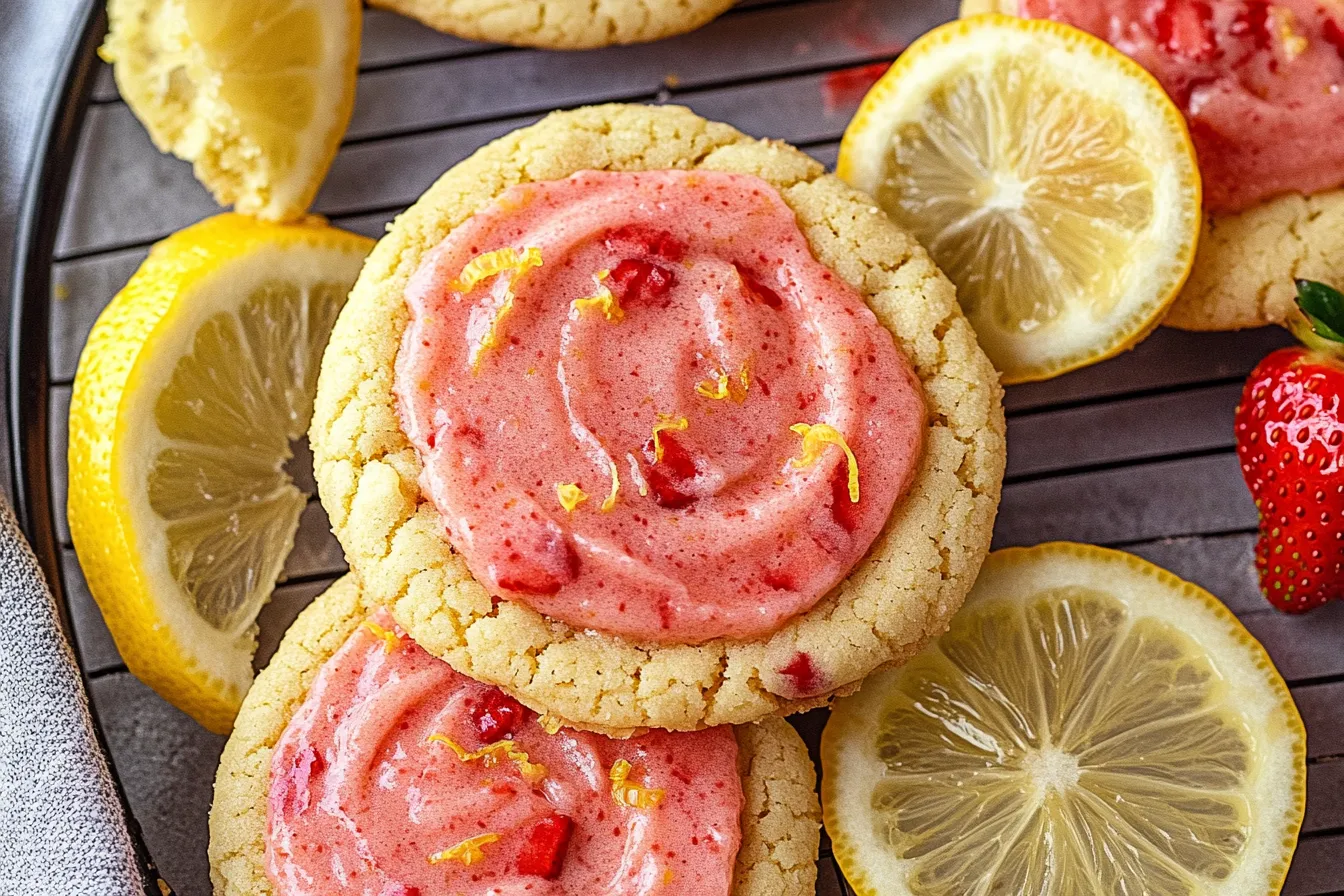 Strawberry Lemonade Cookies