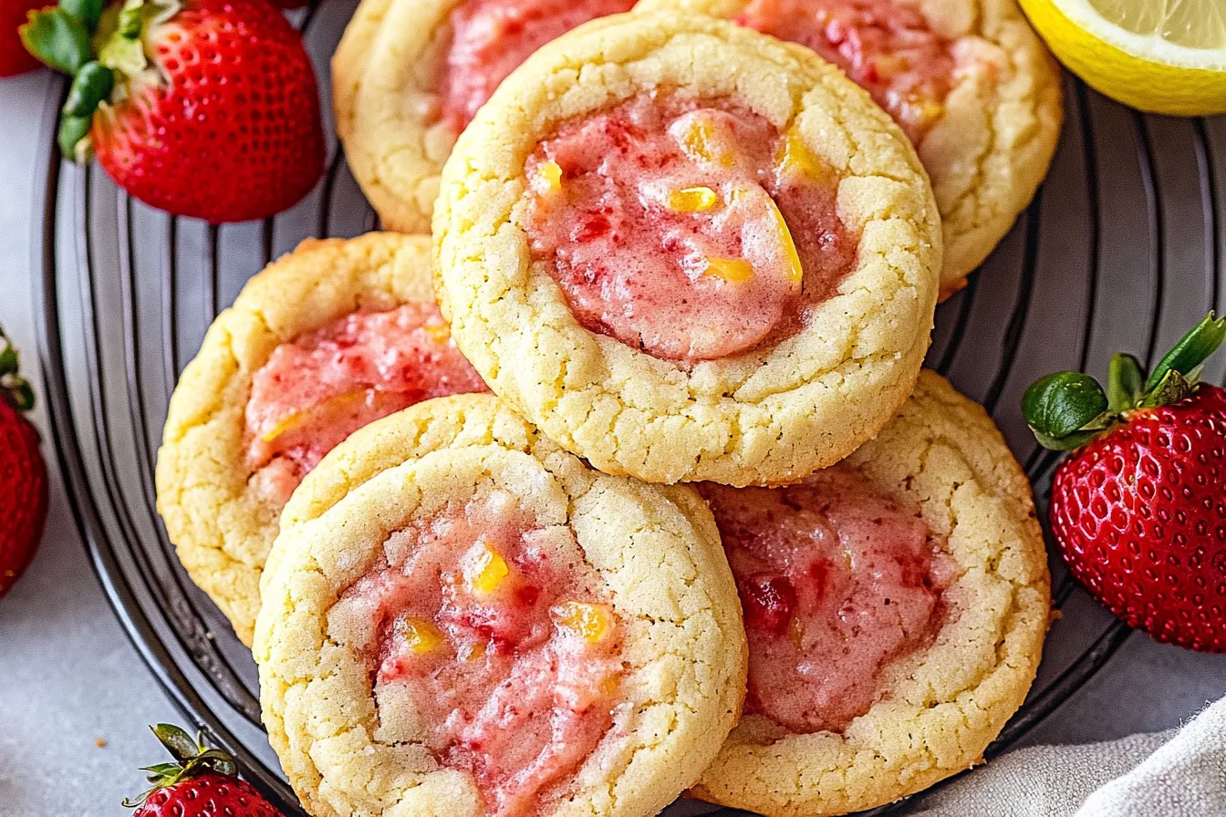 Strawberry Lemonade Cookies