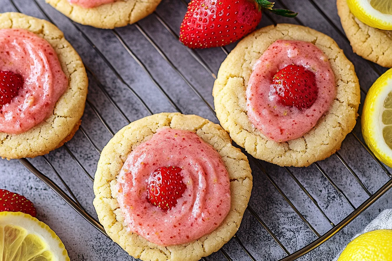 Strawberry Lemonade Cookies