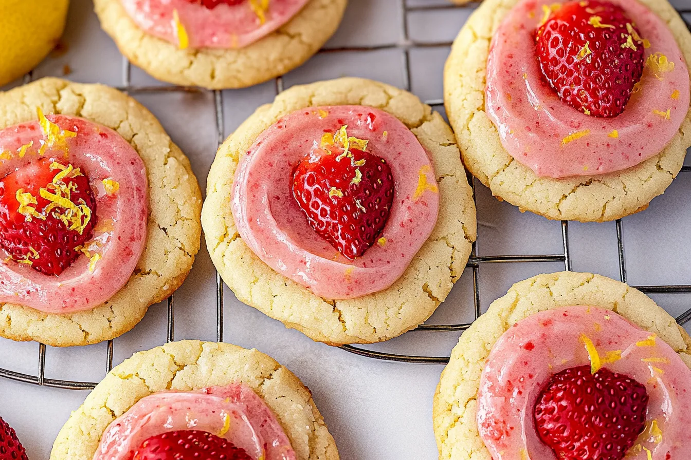 Strawberry Lemonade Cookies