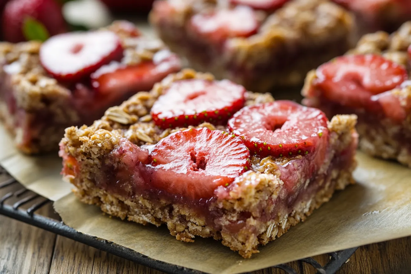 Strawberry Oatmeal Bars