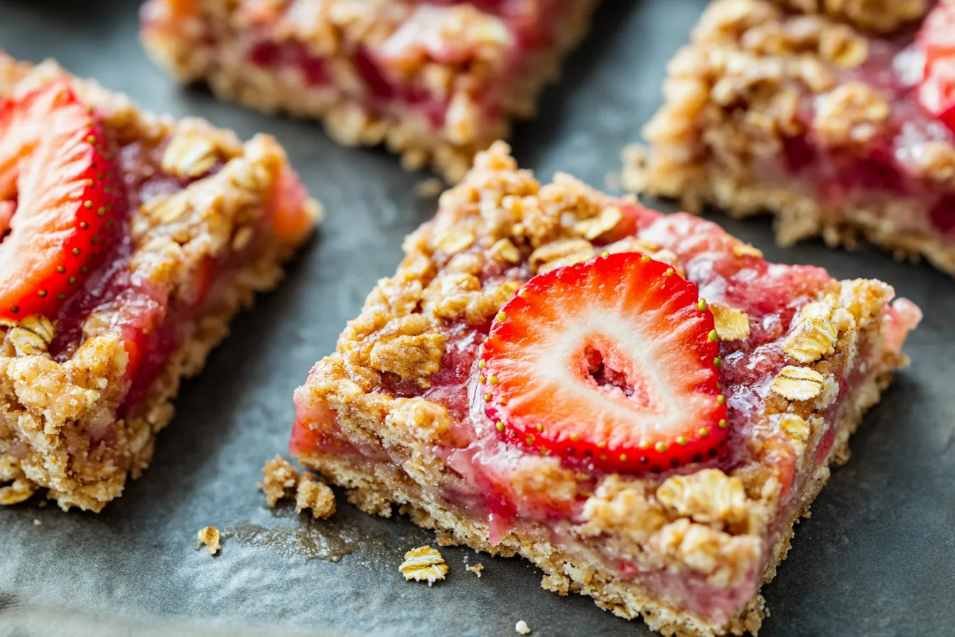 Strawberry Oatmeal Bars
