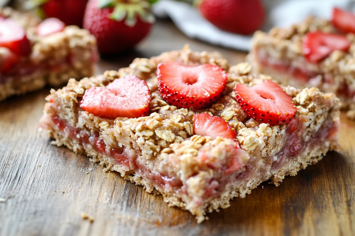 Strawberry Oatmeal Bars