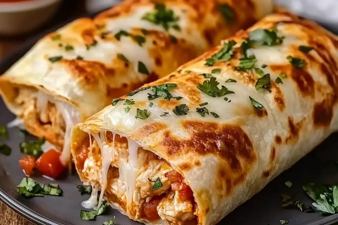 Baked Chicken Chimichangas