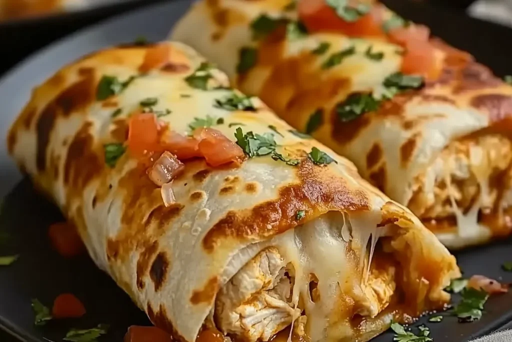 Baked Chicken Chimichangas