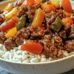 Beef and Pepper Rice Bowl