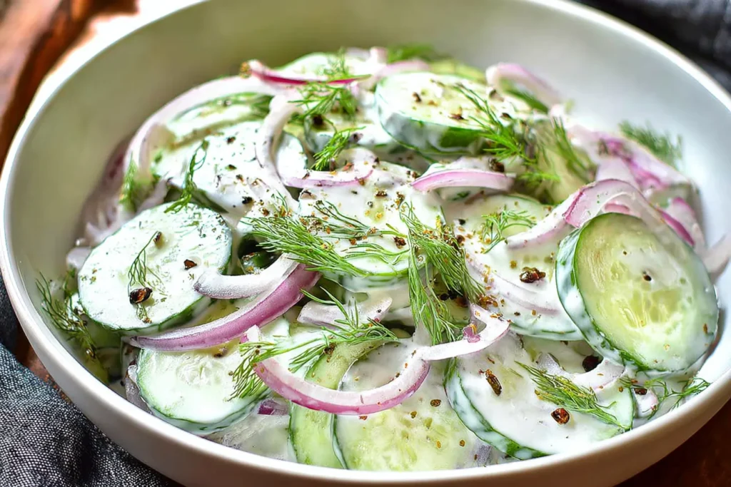 Creamy Cucumber Salad