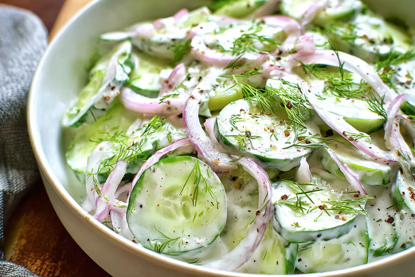 Creamy Cucumber Salad