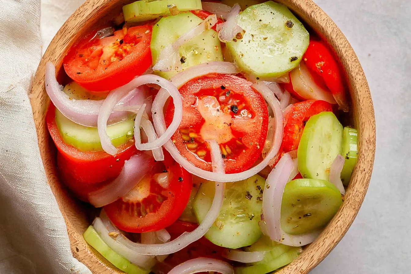 Cucumber, Tomato and Onion Salad