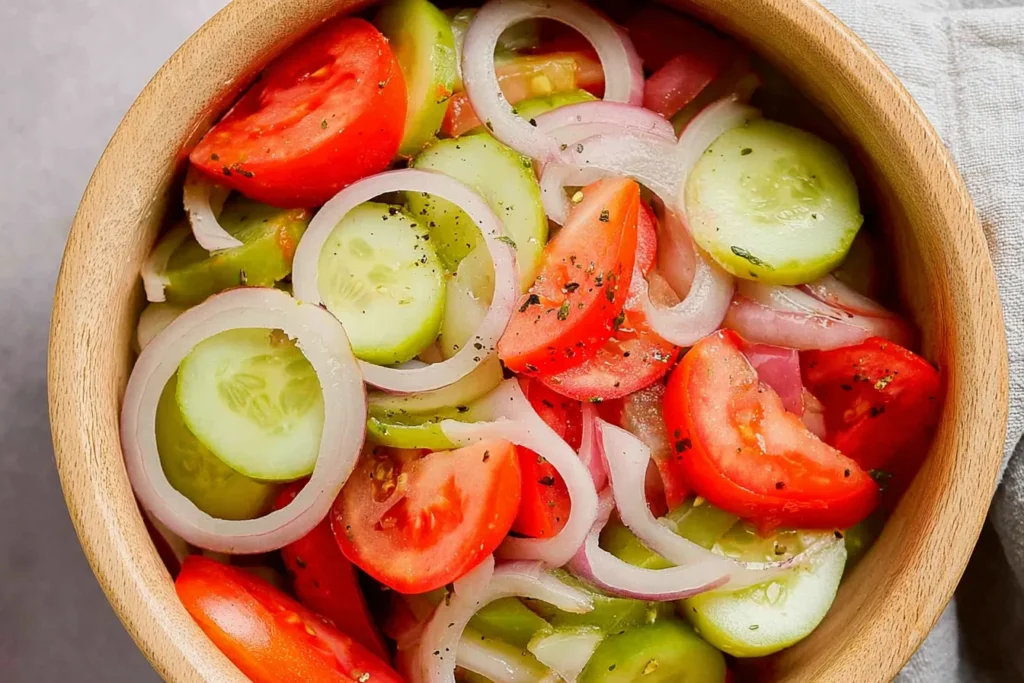 Cucumber, Tomato and Onion Salad