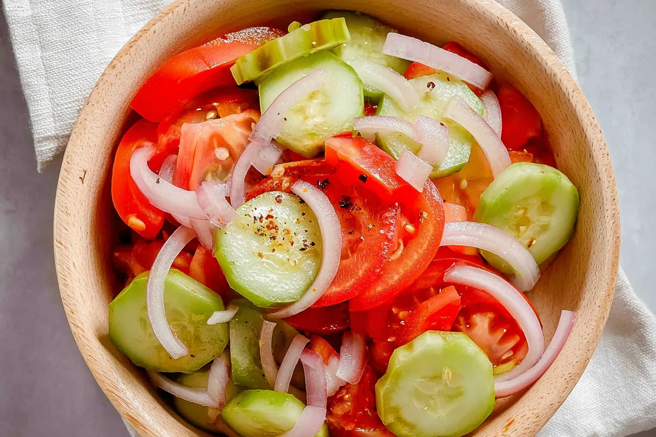 Cucumber, Tomato and Onion Salad