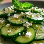 Cucumber feta salad