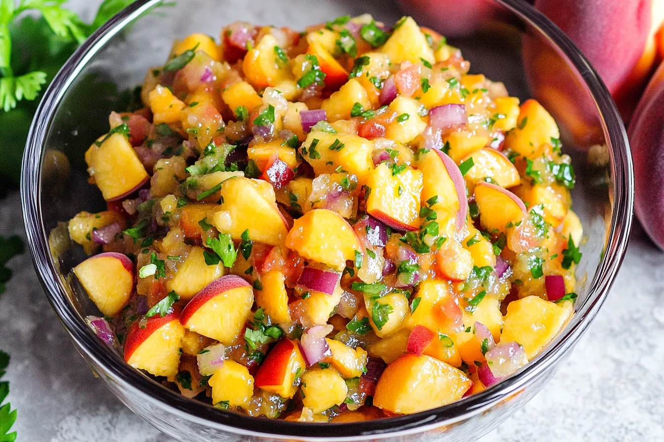 Fresh Peach Salsa