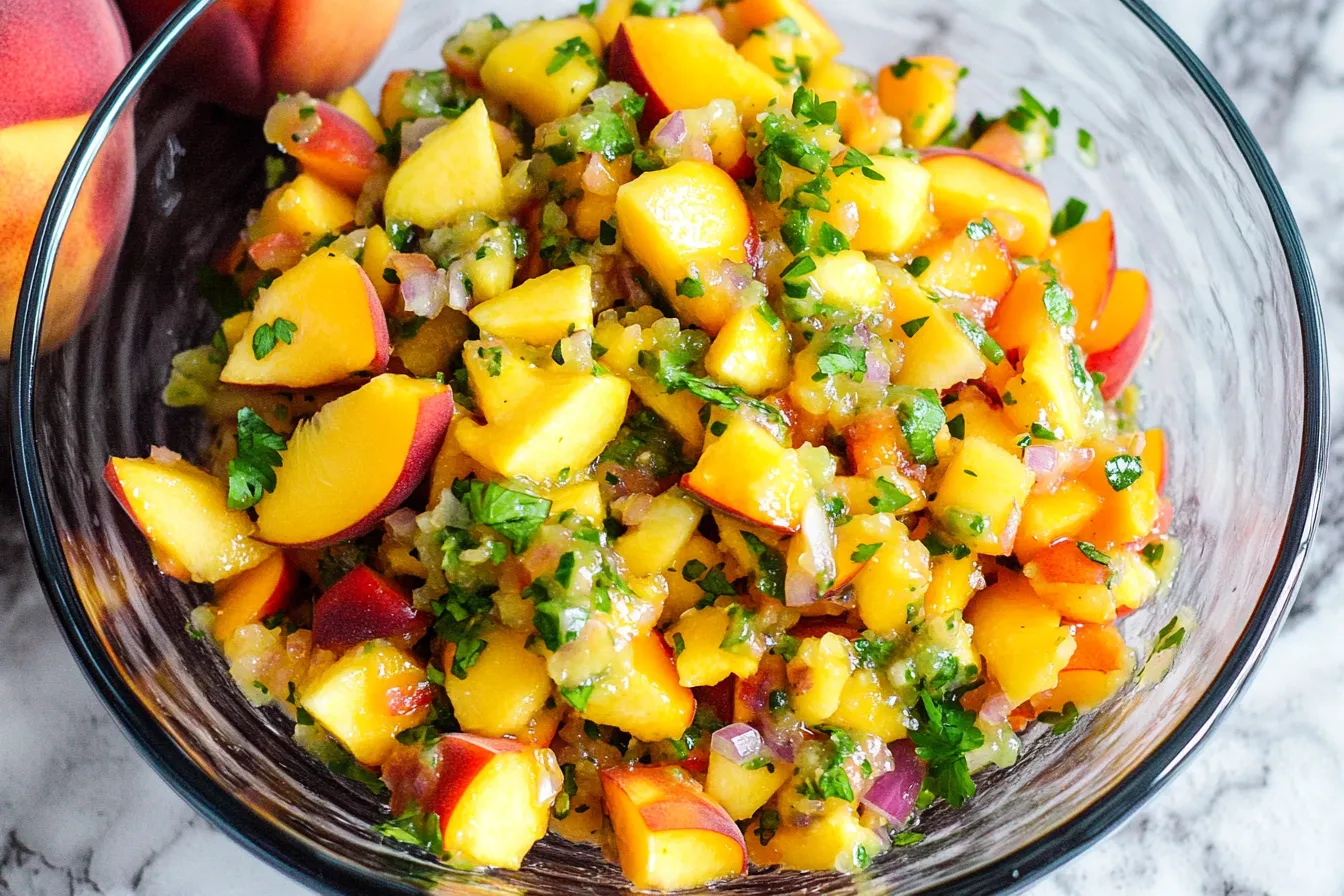 Fresh Peach Salsa