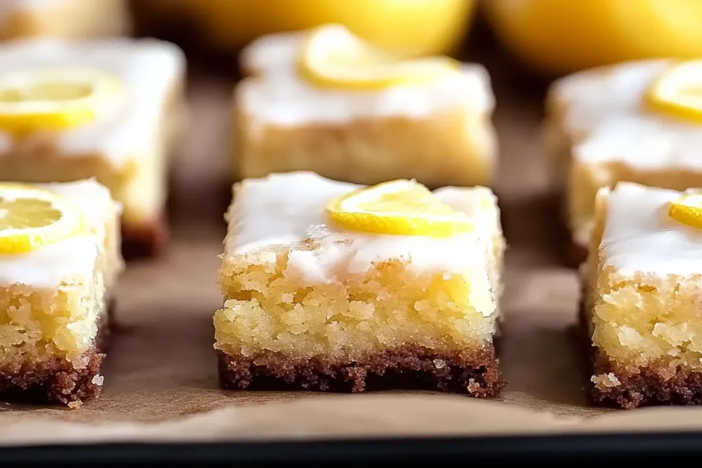 LEMON BROWNIES