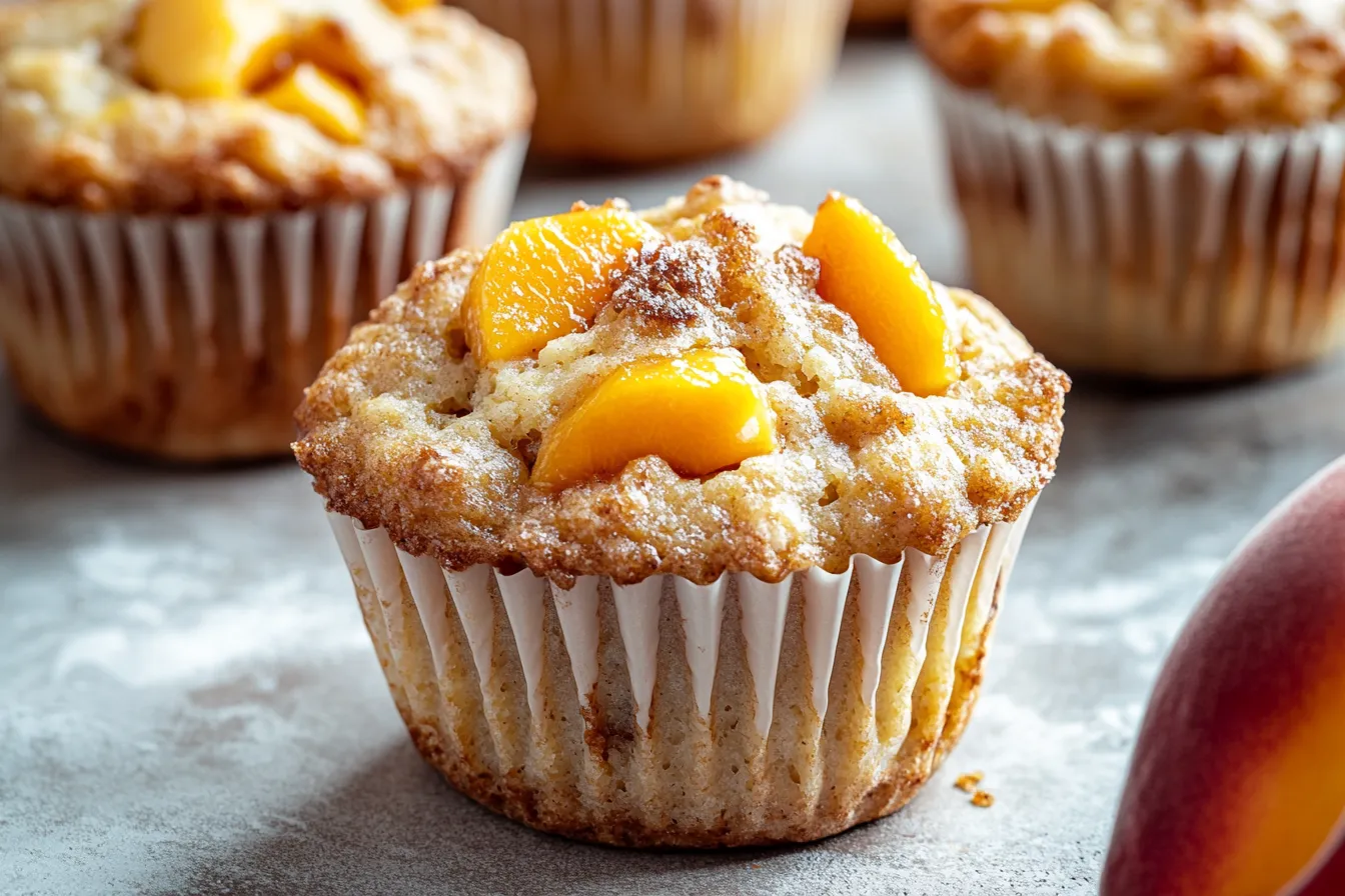 Peach Banana Muffins