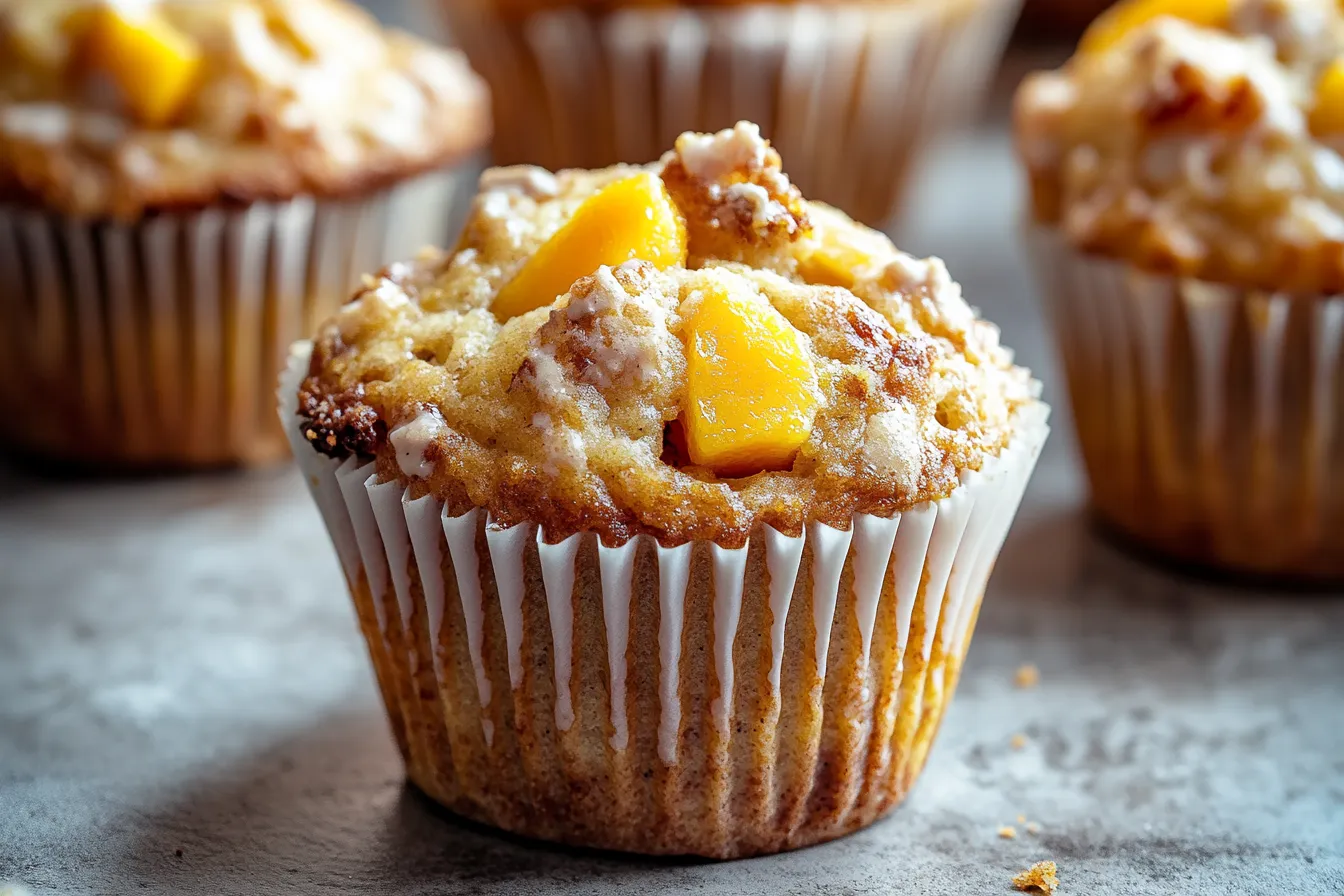 Peach Banana Muffins