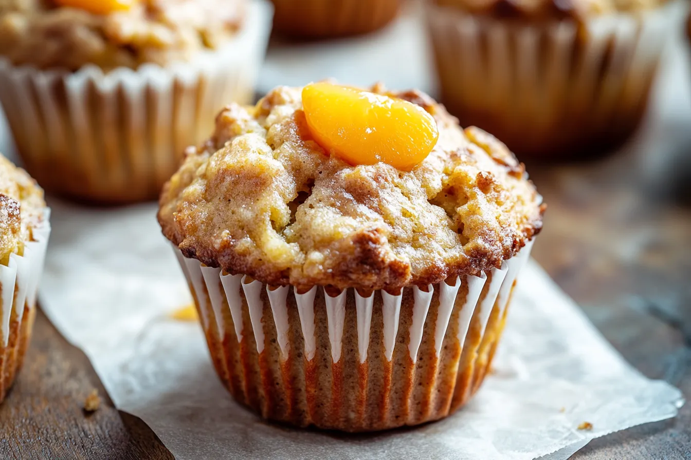 Peach Banana Muffins