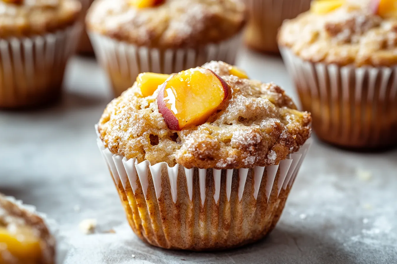 Peach Banana Muffins