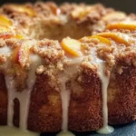 Peach Cobbler Crunch Pound Cake