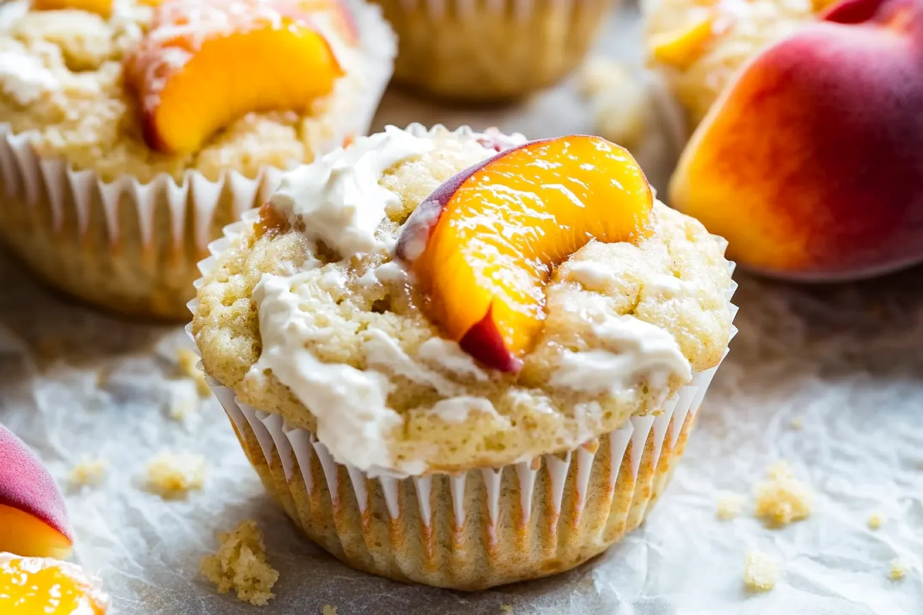 Peaches and Cream Muffins
