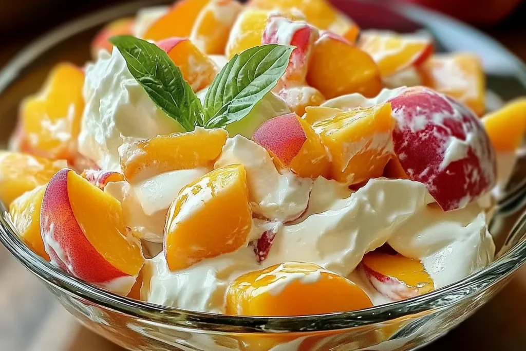 Peaches and Cream Salad