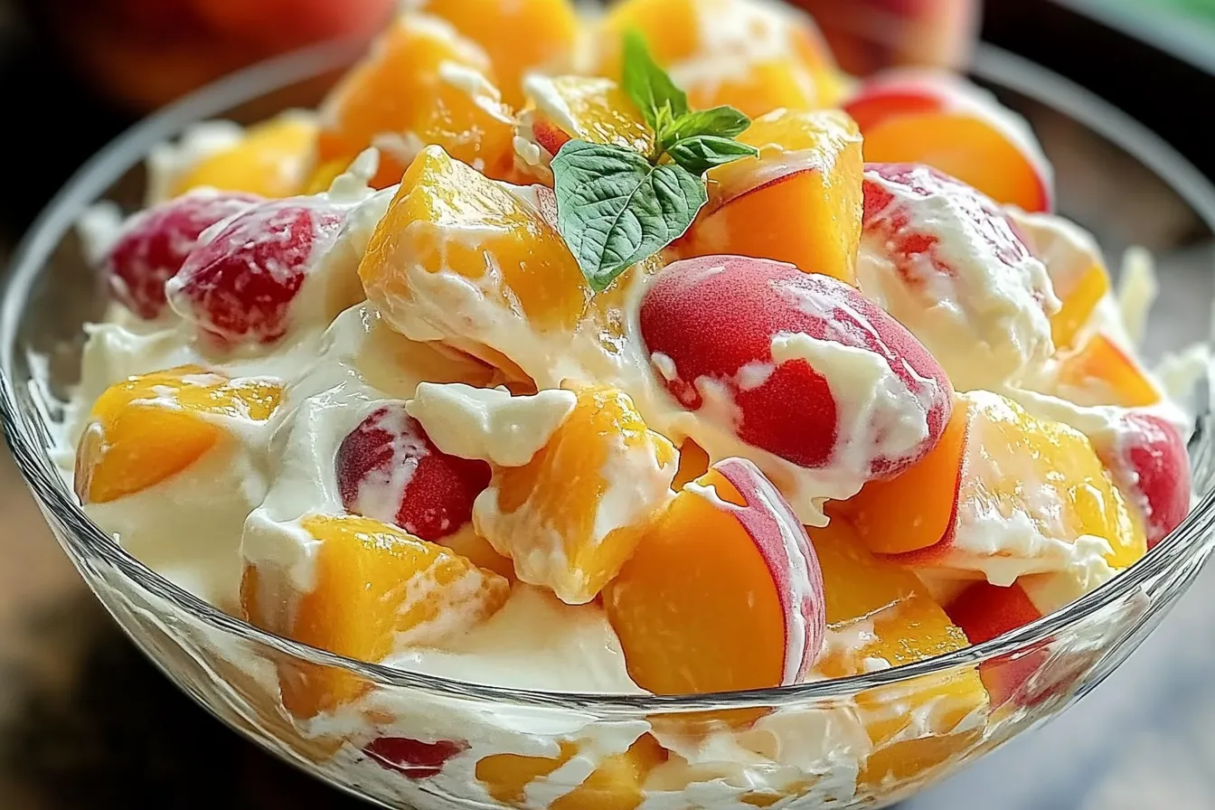 Peaches and Cream Salad