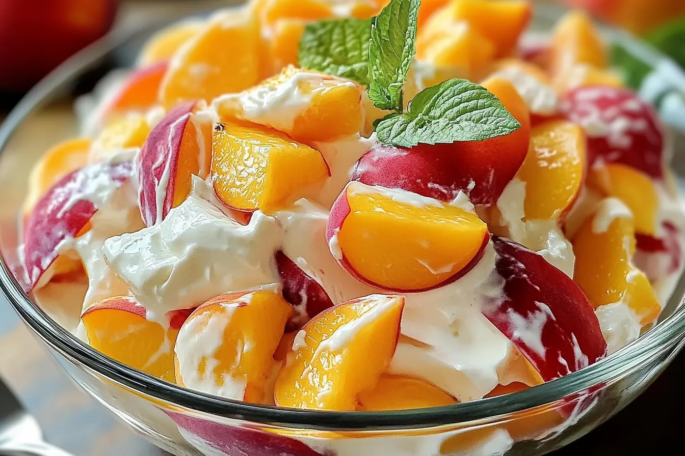 Peaches and Cream Salad
