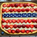 SUGAR COOKIE FLAG FRUIT PIZZA