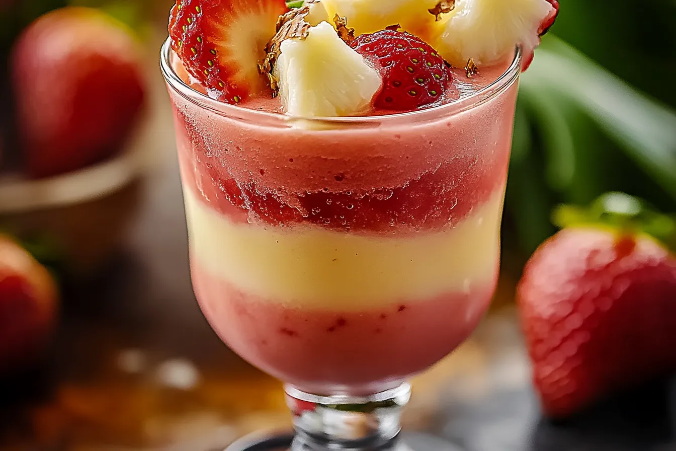 Strawberry Piña Colada Smoothie