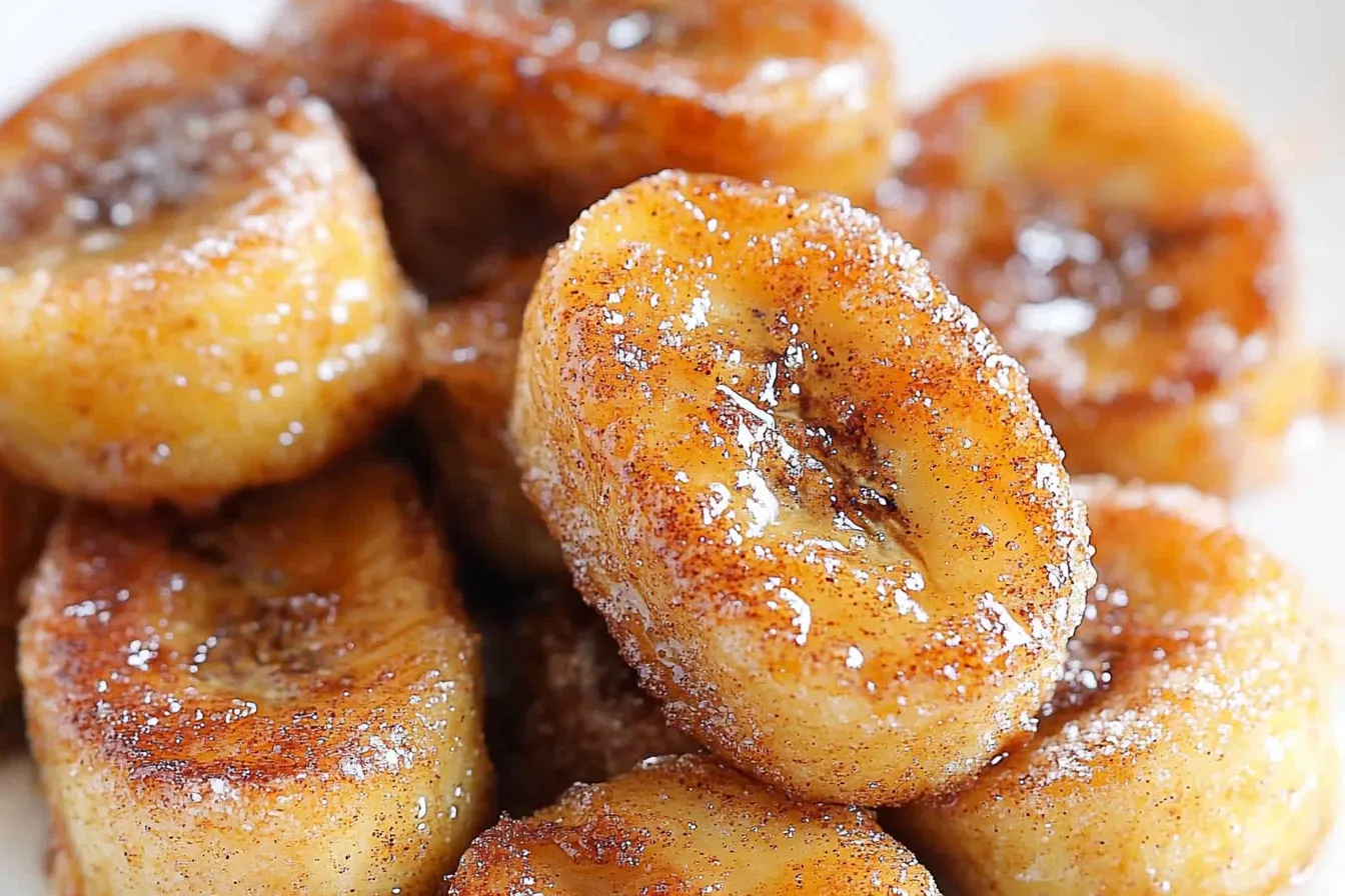 pan fried cinnamon bananas