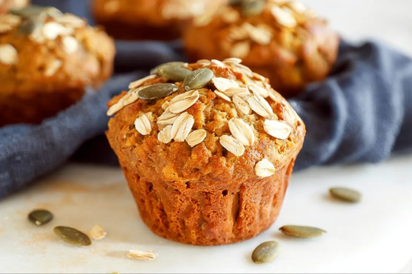 Pumpkin Oat Muffins