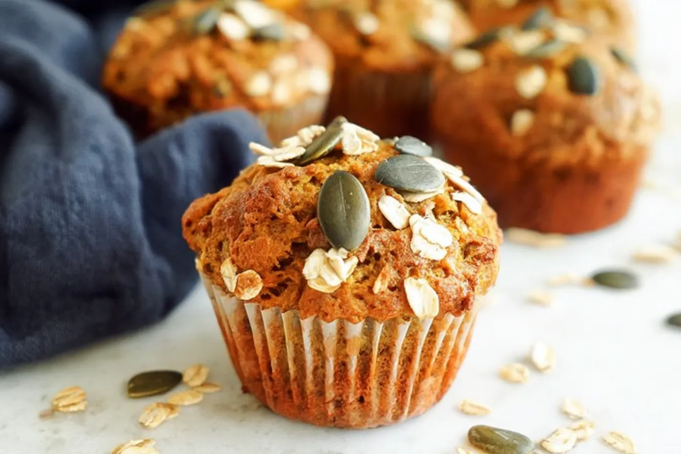 Pumpkin Oat Muffins