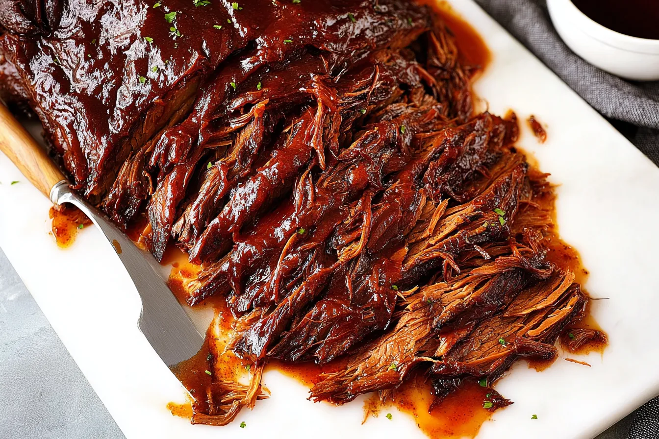 SLOW COOKER BBQ BEEF BRISKET