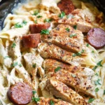 SLOW COOKER CAJUN CHICKEN ALFREDO