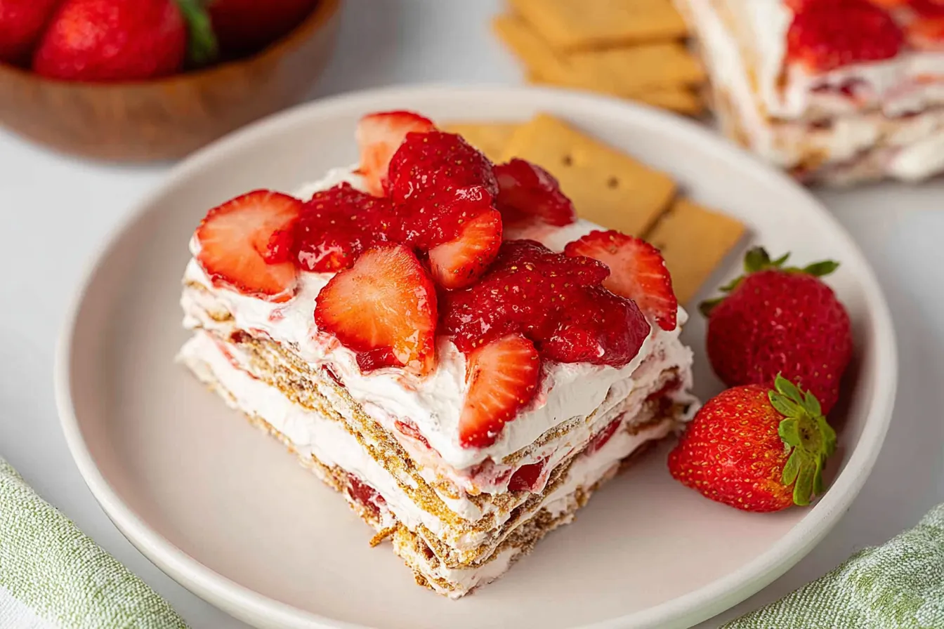 Strawberry Icebox Cake
