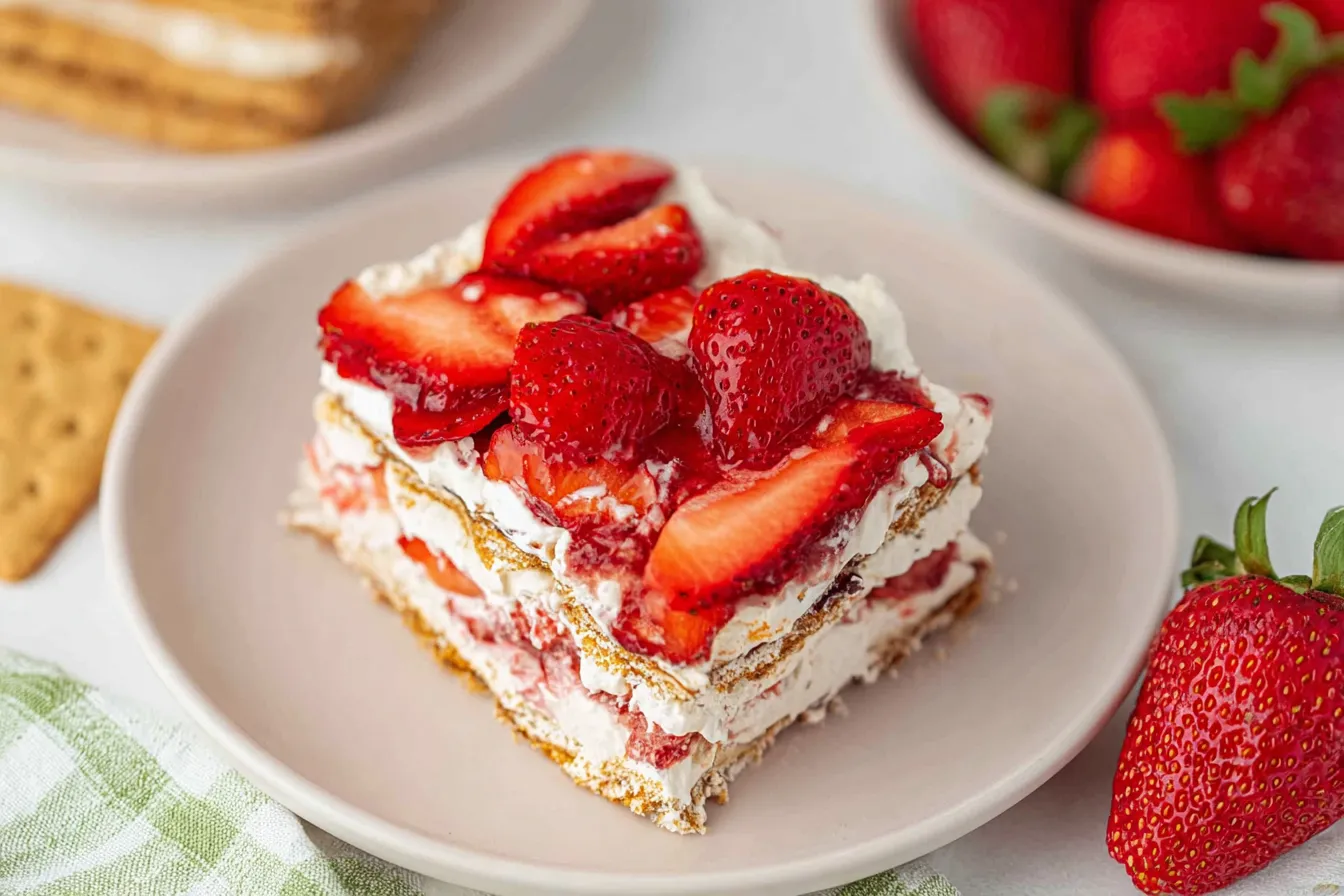 Strawberry Icebox Cake