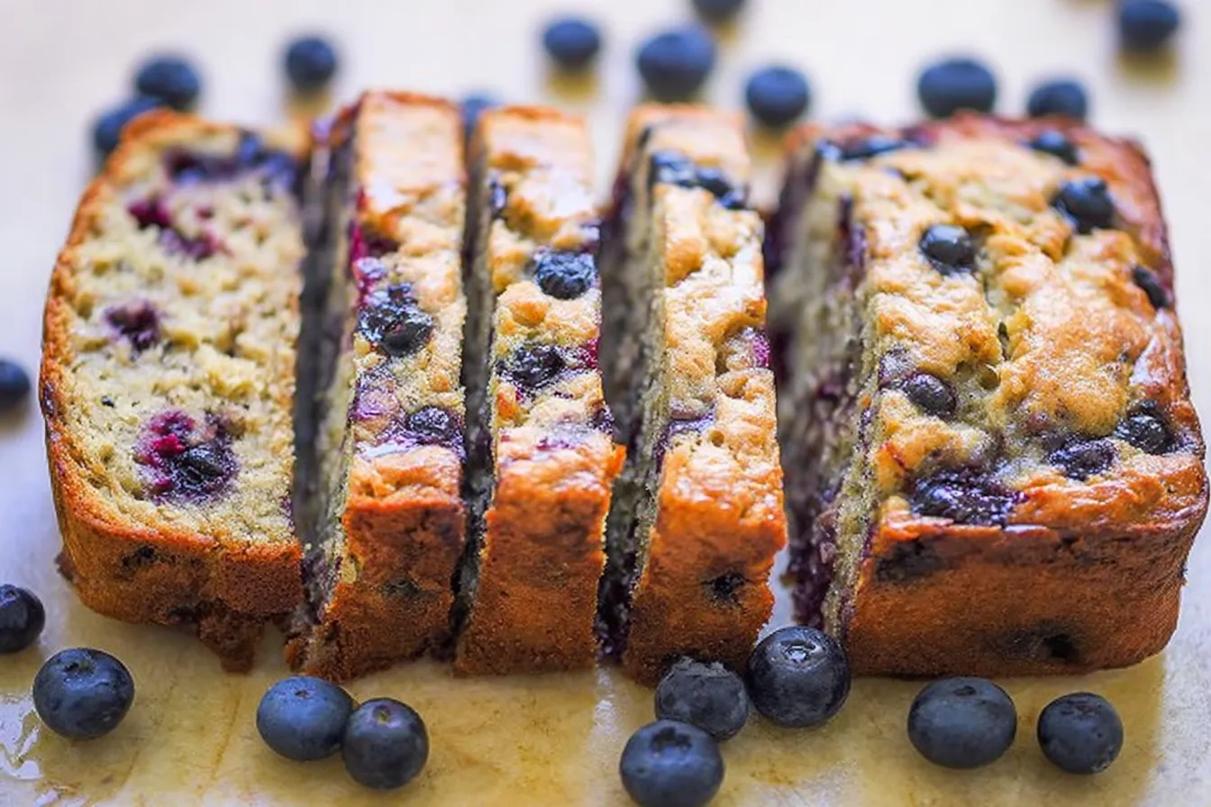 BLUEBERRY BANANA ZUCCHINI BREAD